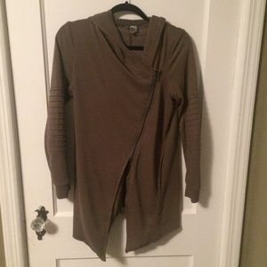 H&M Divided Hoodie Asymmetric Olive Green XS